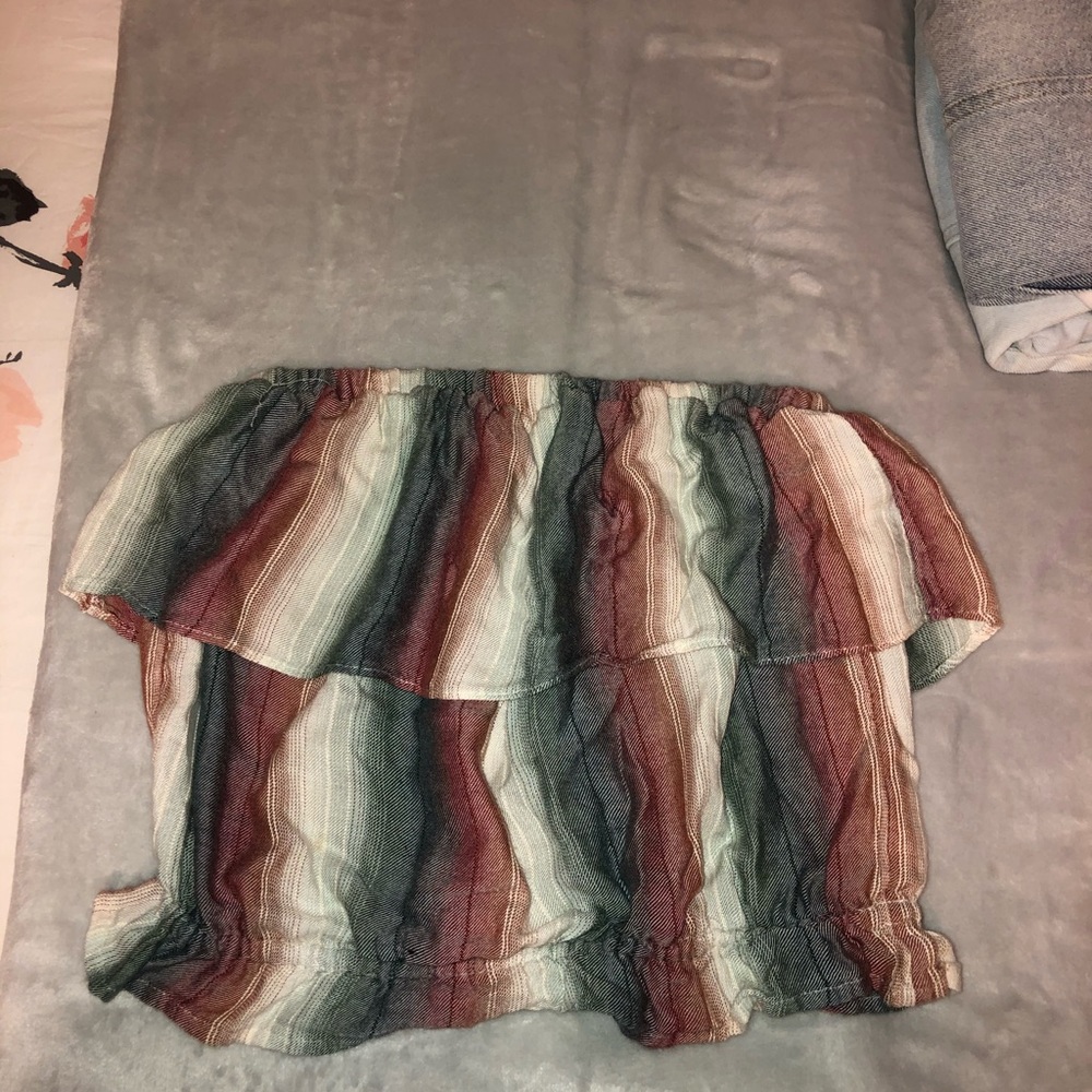 American eagle striped tube top